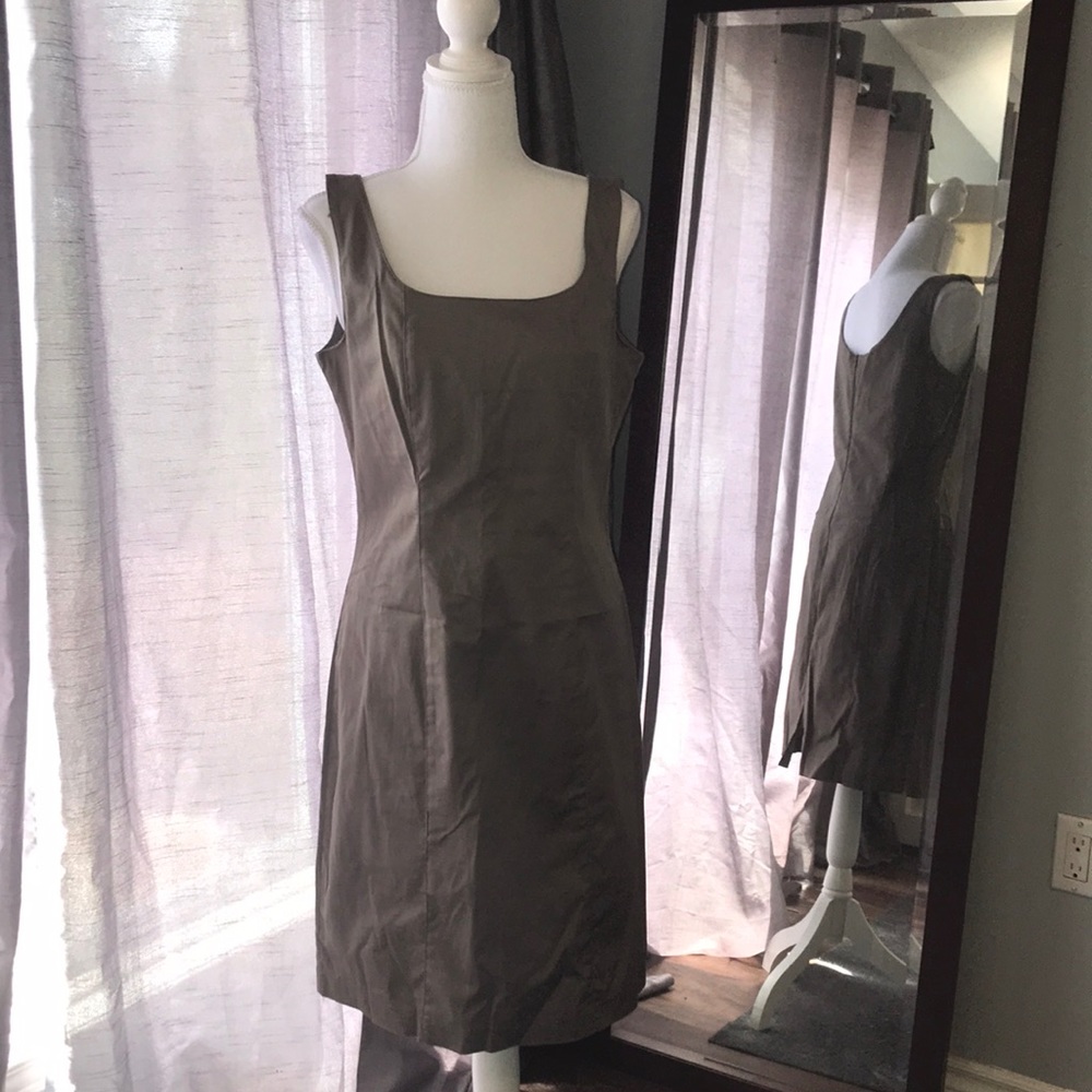 Brown cotton dress